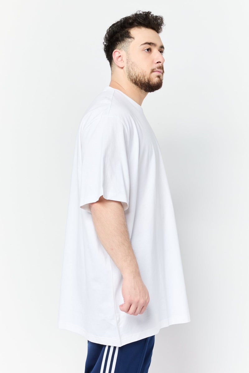 Adidas Men Sportswear Fit Short Sleeve Outdoor T-shirt, White - Image 3