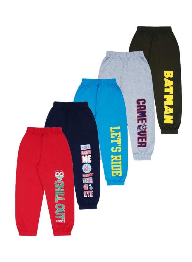 T2F T2F Boys Regular Fit Track Pants(BYSTRK05_Multi 3_18 Months-24 Months) - Image 1