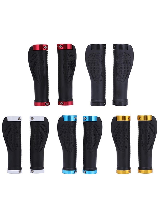 NIBEMINENT 1 Pair MTB Bike Cycling Mountain Bicycle Anti-Skid Locking Handlebar Grips Cover 14.05x6.15x3cm - Image 4