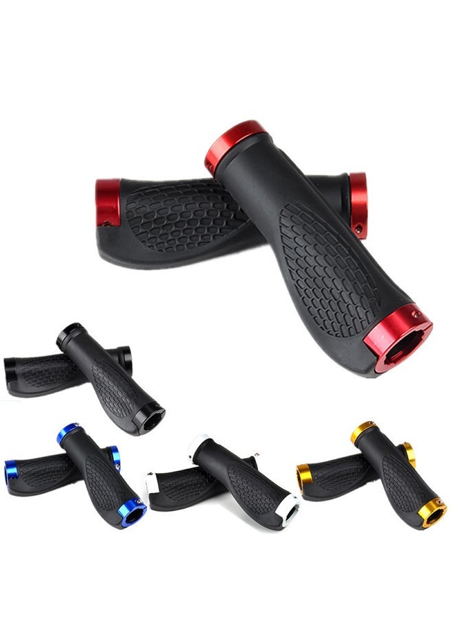 NIBEMINENT 1 Pair MTB Bike Cycling Mountain Bicycle Anti-Skid Locking Handlebar Grips Cover 14.05x6.15x3cm - Image 3