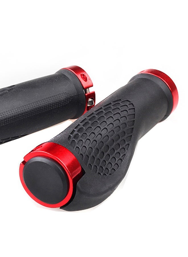 NIBEMINENT 1 Pair MTB Bike Cycling Mountain Bicycle Anti-Skid Locking Handlebar Grips Cover 14.05x6.15x3cm - Image 5