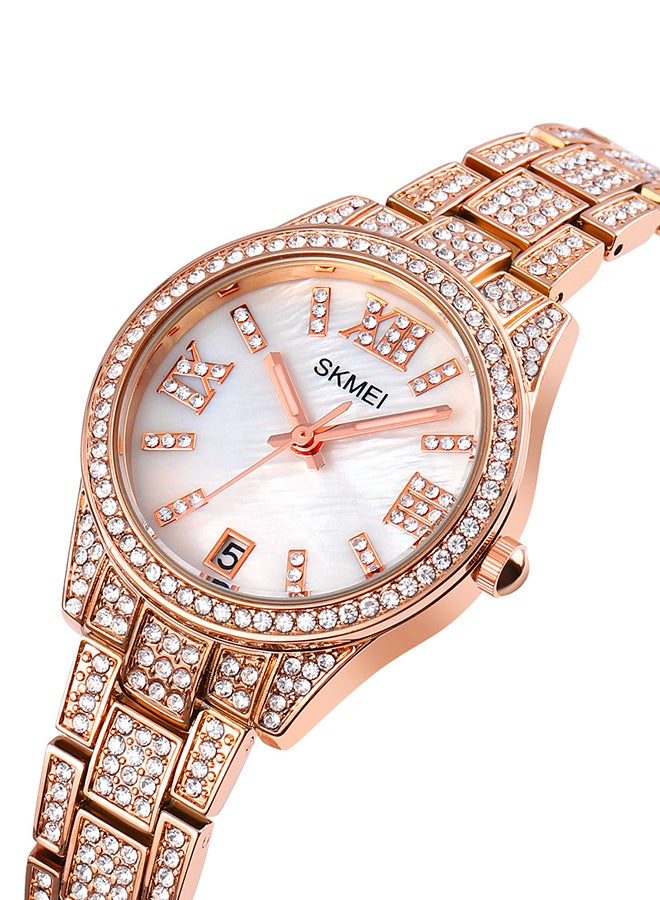 Analog Alloy Round Waterproof Wrist Watch  W1741-BN - Image 2
