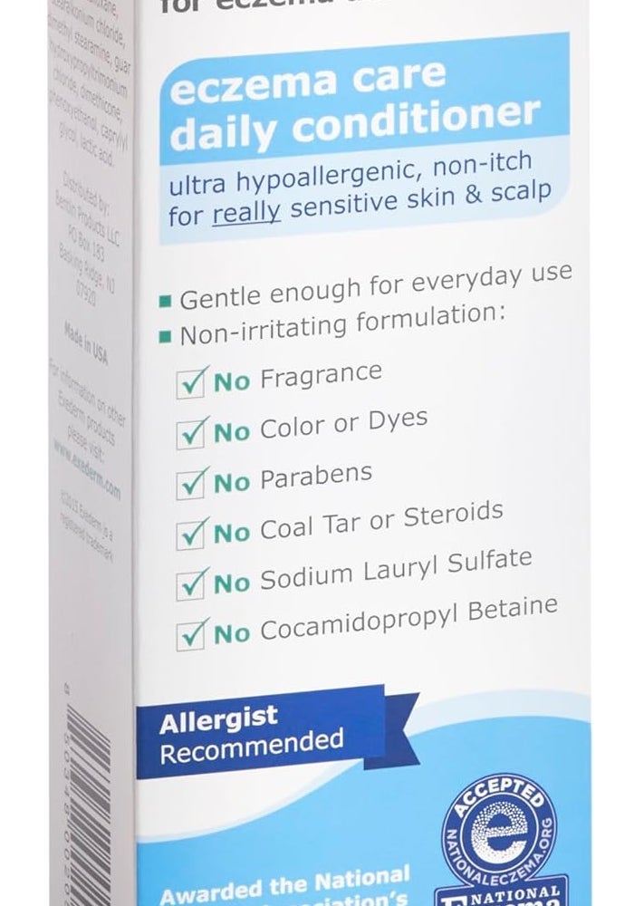 Exederm Eczema Care Daily Conditioner - Ultra Hypoallergenic for Sensitive Skin & Scalp, 8 fl oz - Image 2