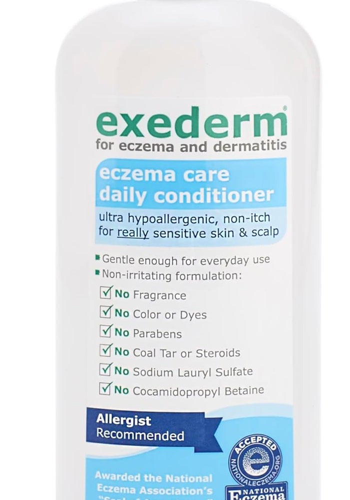 Exederm Eczema Care Daily Conditioner - Ultra Hypoallergenic for Sensitive Skin & Scalp, 8 fl oz - Image 1