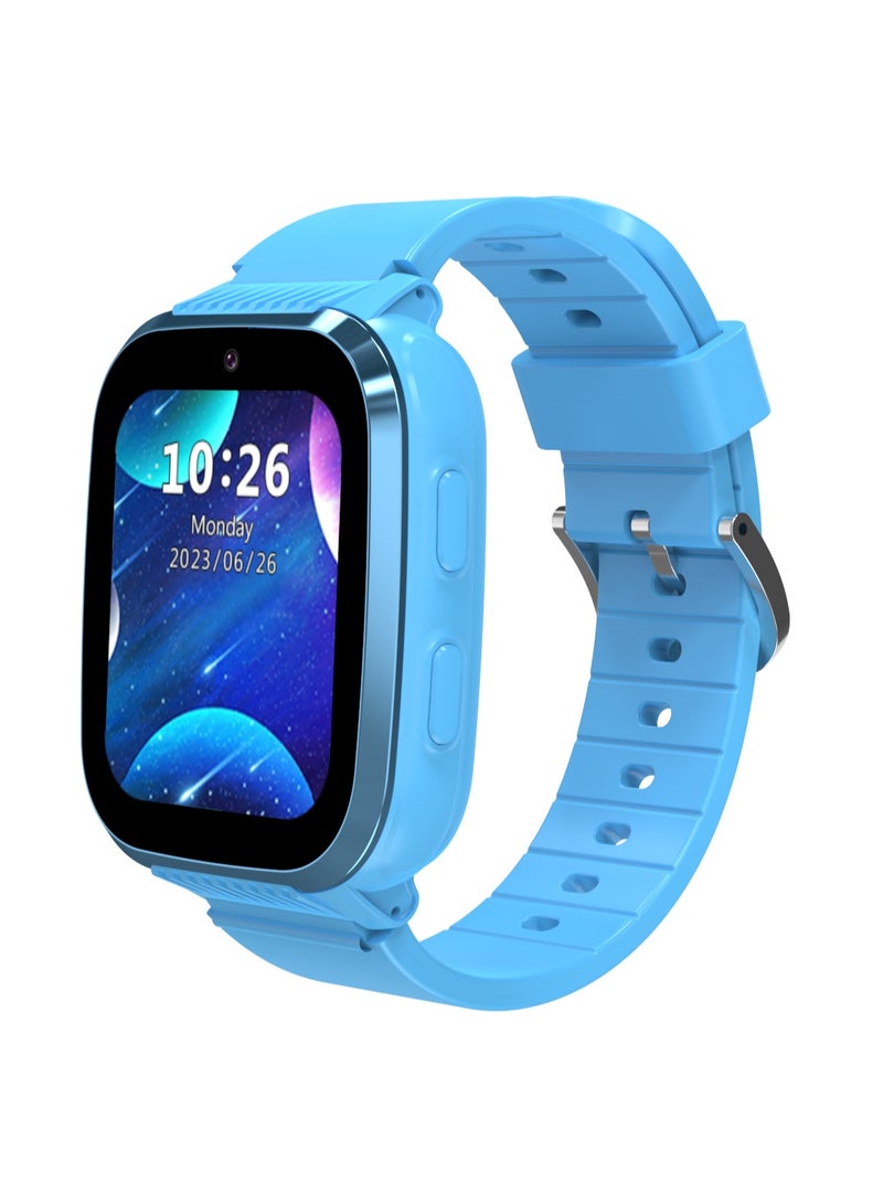 porodo Junicare 4G Smart Watch for kids with 1.85" Display / Calling Feature / Video Calling / Nano Sim / Boys Smart Watch - Blue  - Image 1