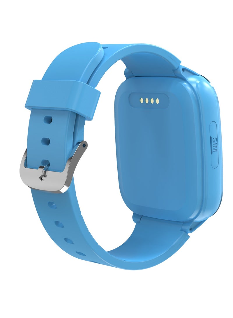 porodo Junicare 4G Smart Watch for kids with 1.85" Display / Calling Feature / Video Calling / Nano Sim / Boys Smart Watch - Blue  - Image 3
