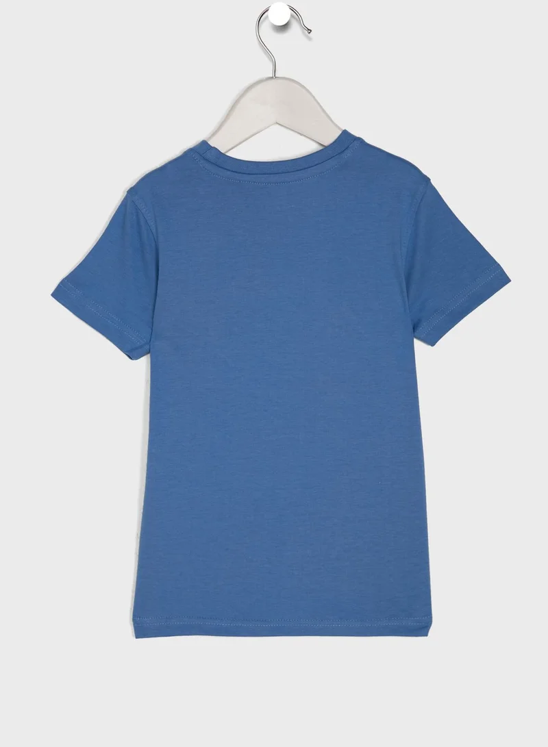 Ripples Printed Slogan T-Shirt