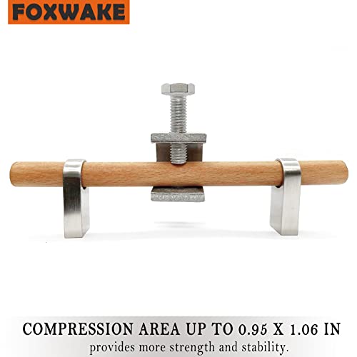Foxwake Mini C Clamps Stainless Steel 0.83 Inch for Working, Heavy Duty Small U Clamps for Metal Mounting, Universal Desk Clamp with Stable Wide Jaw Opening/I-Beam Design (6pcs) - Image 5