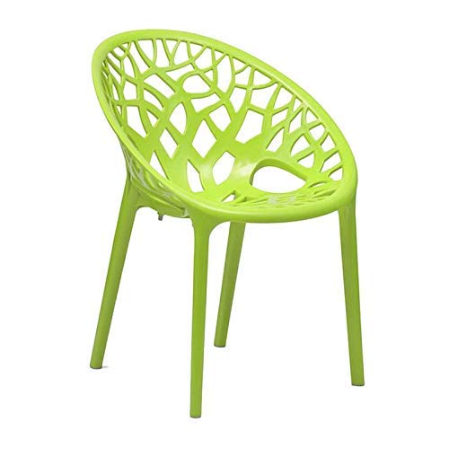 SkyGlamour Neelkamal Crystal Round Plastic Chair for Home, Living Room, Garden, Patio Durable Indoor & Outdoor| Plastic Chair Set of 2, Colour:Lime Green - Image 5