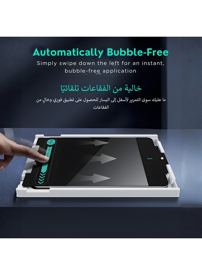 اي اس ار ESR عبوة 2 واقي شاشة آيباد برو 13 إنش (M5/M4) 2025/2024، زجاج مقوى مقاوم للخدش، وضوح عالي الدقة (HD)، يدعم قلم آبل - Image 4