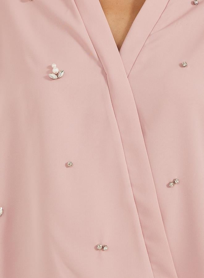 Styli Embellished Regular Fit Wrap Top - Image 4