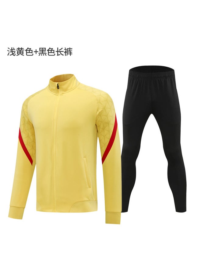 Long-sleeved Football Training Suit Autumn And Winter Children And Teenagers Appearance Suit Jacket Jacket Football Leisure Sportswear Trousers