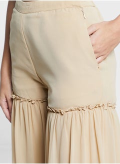 indya High Waist Ruffle Sharara Pants  - Image 4
