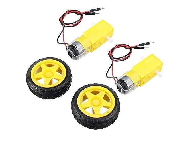 Robodo طقم هيكل سيارة روبوت ذكي 2 مجموعة مع عجلات مطاطية مع محرك تروس DC 3-6 فولت - Image 5