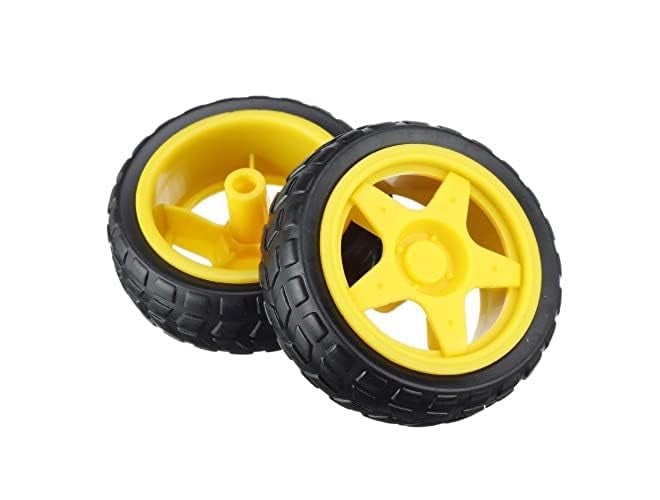 Robodo طقم هيكل سيارة روبوت ذكي 2 مجموعة مع عجلات مطاطية مع محرك تروس DC 3-6 فولت - Image 4