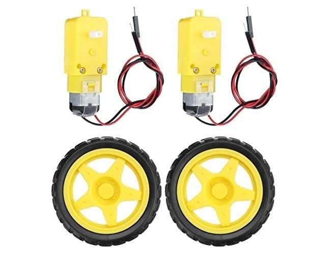 Robodo طقم هيكل سيارة روبوت ذكي 2 مجموعة مع عجلات مطاطية مع محرك تروس DC 3-6 فولت - Image 1