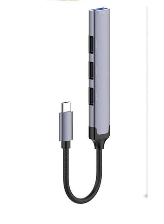 محول USB-C متعدد الوظائف 4 في 1، من النوع C إلى 4 منافذ USB بسرعة 5 جيجابت في الثانية، متوافق مع أجهزة الكمبيوتر المحمولة والهواتف الذكية - Image 1