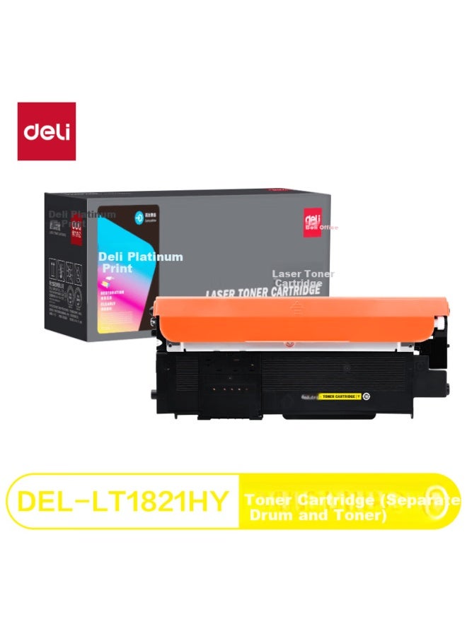 Deli Lt1821 Yellow Toner Cartridge Compatible With Lenovo Lt1821 Cs1831/cs1831w/cs1821/cs1821w/cm7110w/cm7120w - 1700 Pages - Image 2
