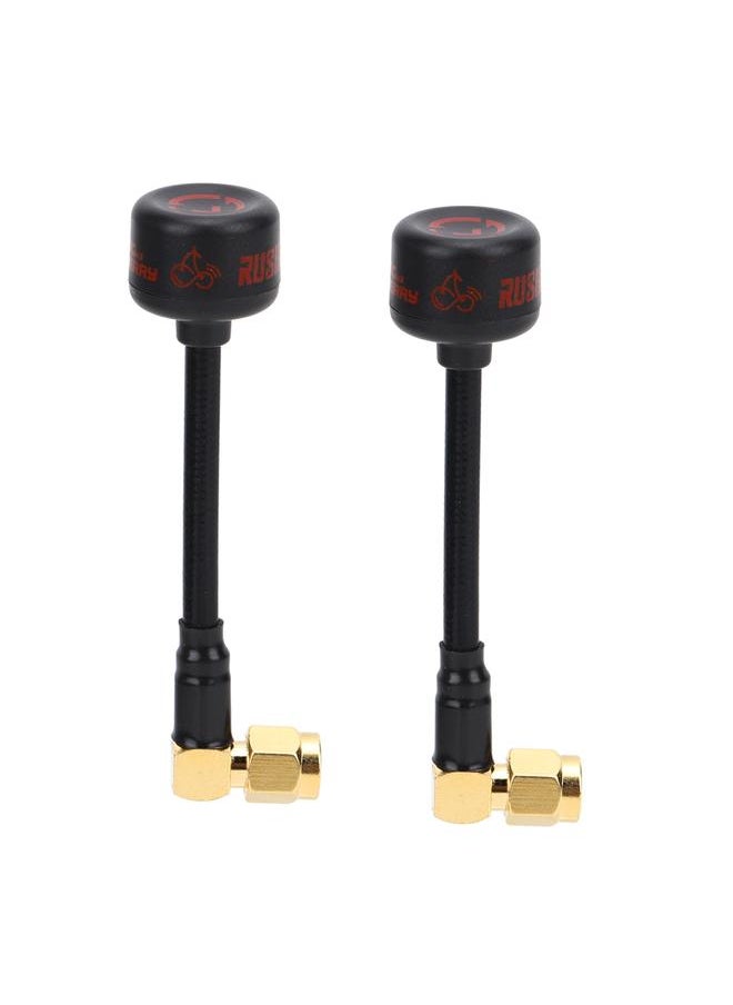 Thoraya - 2 PCS for Rush Cherry RHCP 1.2dBi 5.8Ghz L-type SMA Internal Pin Antenna for RC DroneLeft-Handed Rotation KSX3574 - Image 1