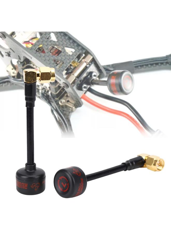 Thoraya - 2 PCS for Rush Cherry RHCP 1.2dBi 5.8Ghz L-type SMA Internal Pin Antenna for RC DroneLeft-Handed Rotation KSX3574 - Image 1