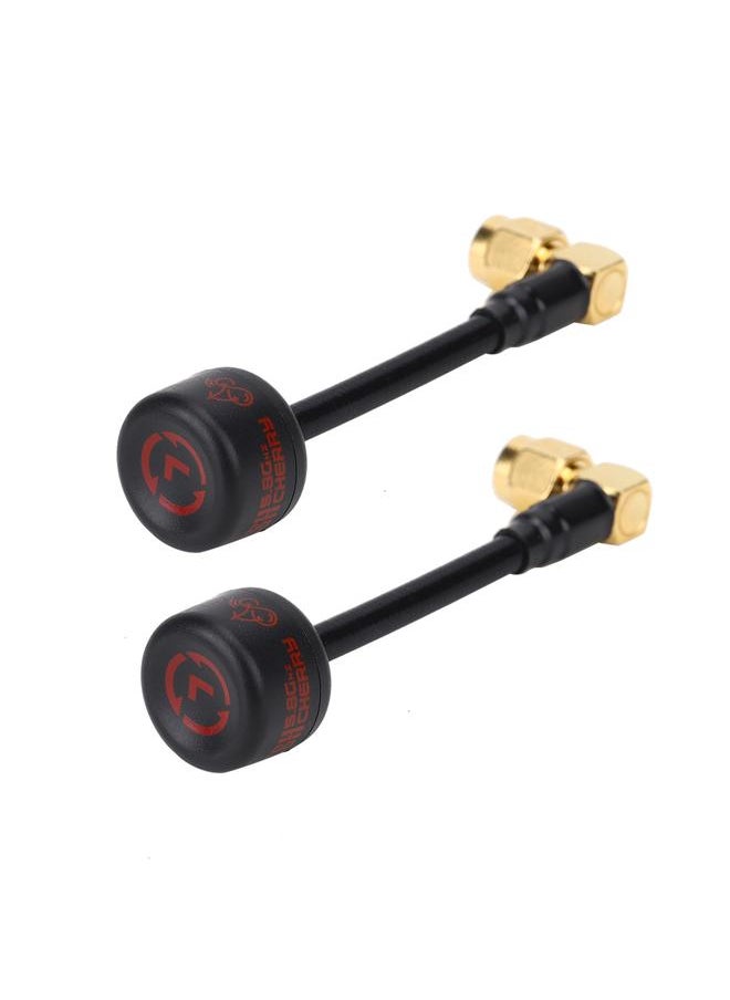 Thoraya - 2 PCS for Rush Cherry RHCP 1.2dBi 5.8Ghz L-type SMA Internal Pin Antenna for RC DroneLeft-Handed Rotation KSX3574 - Image 1