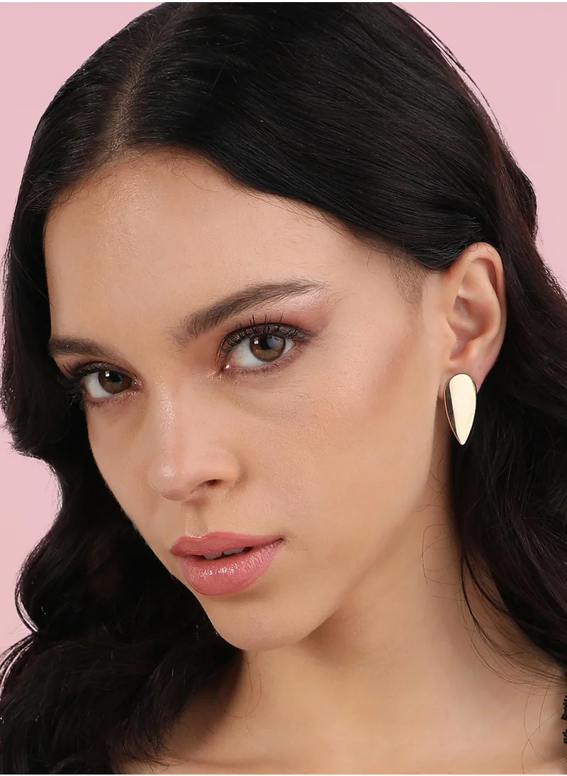 SOHI Minimal Almond Stud Earrings