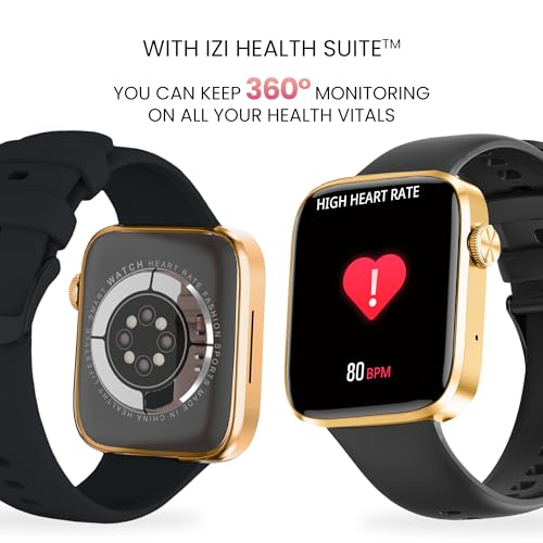 IZI Smart Pro with a 1.92" Retina Display, Bluetooth Calling, Always-On Display, AI Voice Assistant, Activity Tracker,ECG,SpO2,BP Monitoring, 5-Day Battery Life, and 2 Premium Interchangeable Straps. - Image 5