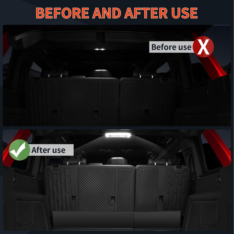Aigmux Rear Ceiling Lights Compatible for Ford Bronco 2021-2023，Touch Switch LED Roof Lamp Trunk Cargo Area， 4-Door Original Push Button Contro Switch(Not For 2-Door models) - Image 5