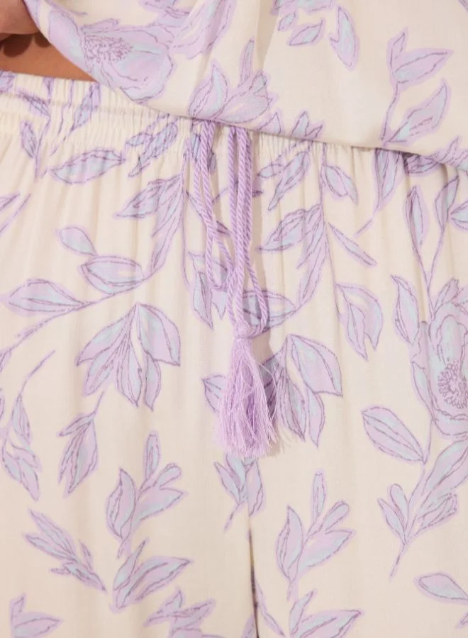 ومن سيكريت بيجامات طويلة بطبعة فيسكوز طويلة