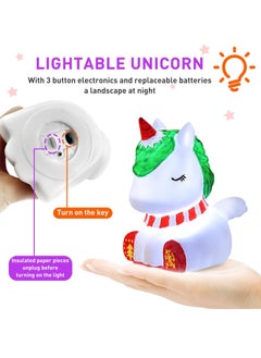 SYOSI Paint Your Own Unicorn Lamp Art Kit Unicorn Lamp Art Kit for Teens Boys Girls DIY Crafts Night Light Room Decorations Birthday Gifts for Kids Creative Toy Art Supplies for Kids Ages 3-12+ 4.5in  - Image 3