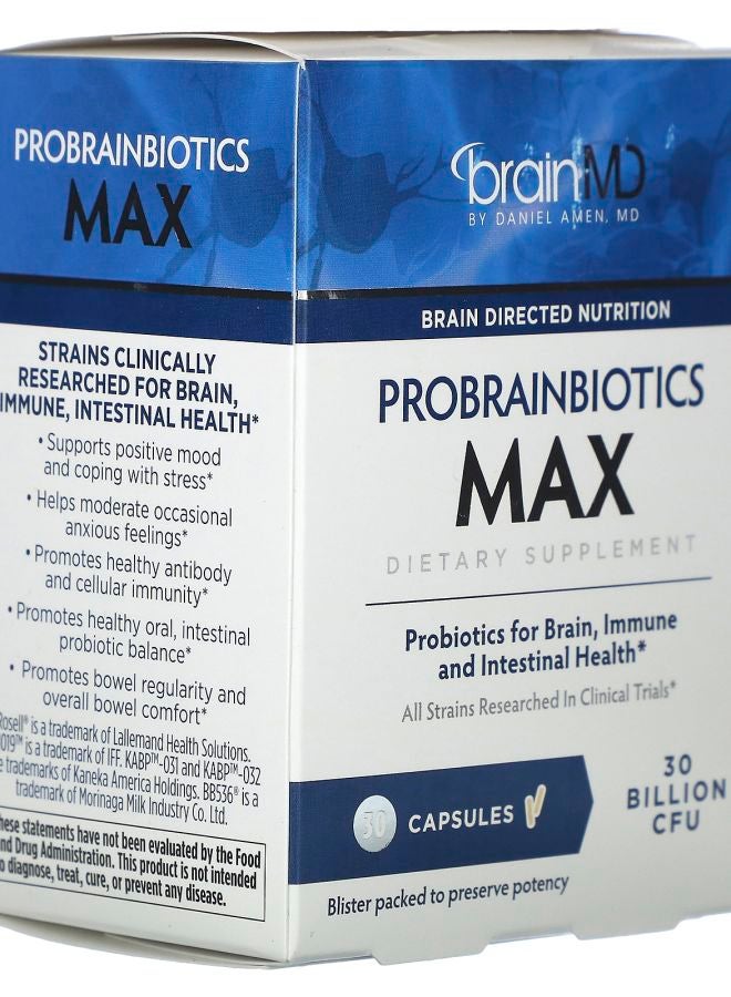 BRAINMD Probrainbiotics Max 30 Billion CFU 30 Capsules - Image 2