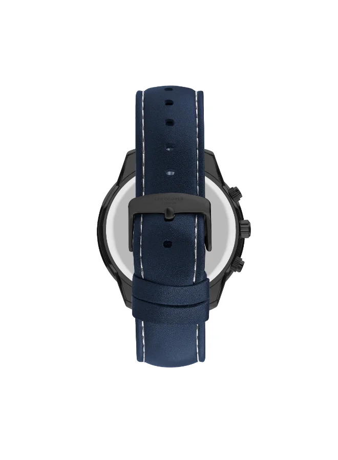 Lee Cooper Men's Leather Multi Function Watch LC07468.099 - 48 mm
