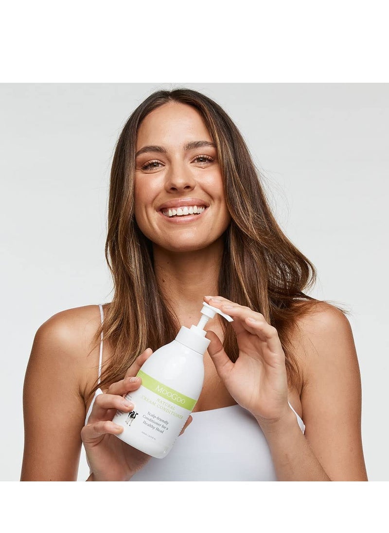 MOOGOO MooGoo Cream Conditioner - For Itchy, Dry, Eczema, Psoriasis & Dandruff Prone Scalps – SLS, Silicone, Sulfate & Paraben Free - Natural & Gentle Formula – 500ml  - Image 3