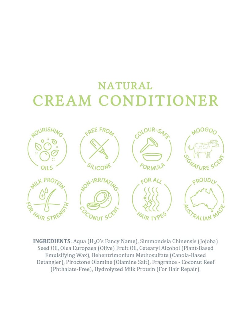 MOOGOO MooGoo Cream Conditioner - For Itchy, Dry, Eczema, Psoriasis & Dandruff Prone Scalps – SLS, Silicone, Sulfate & Paraben Free - Natural & Gentle Formula – 500ml  - Image 4