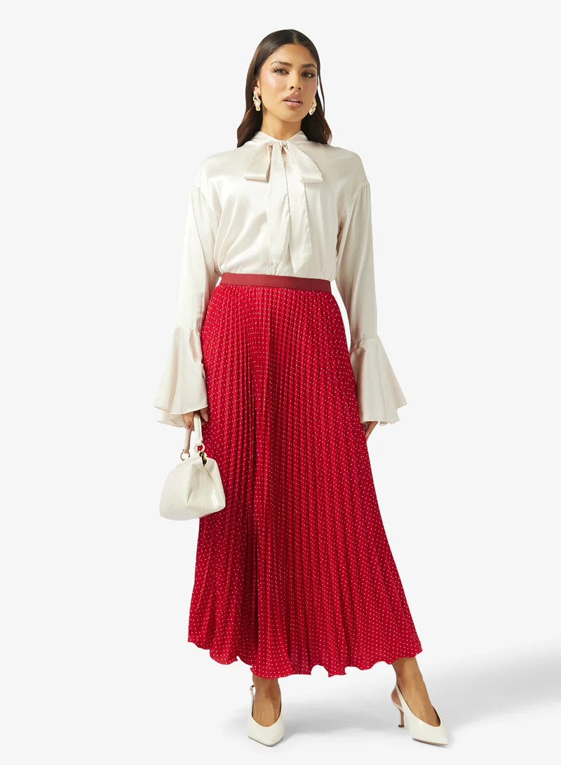 Khizana Polka Print Skirt
