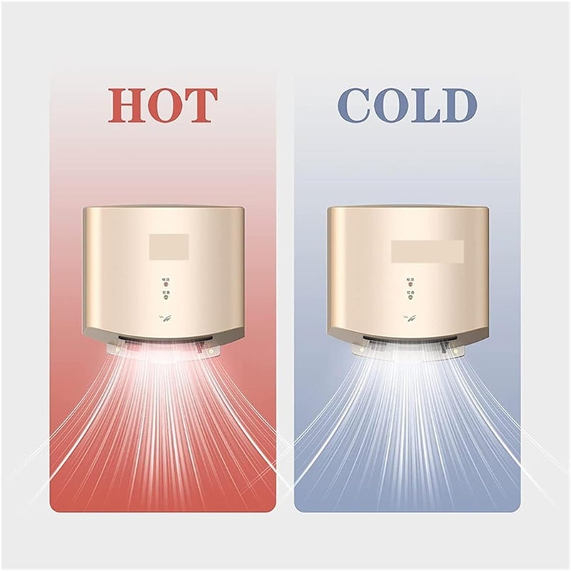 Hand Dryer, Hand Dryer Automatic with HEPA Filter Sensor, for Toilet Commercial Bathroom for Kitchen Bedroom Hotel(Silver) - Image 4