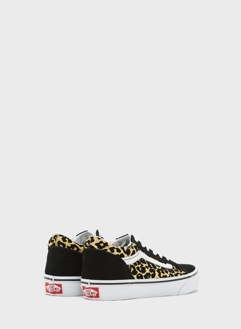 VANS Kids Flocked Leopard Old Skool