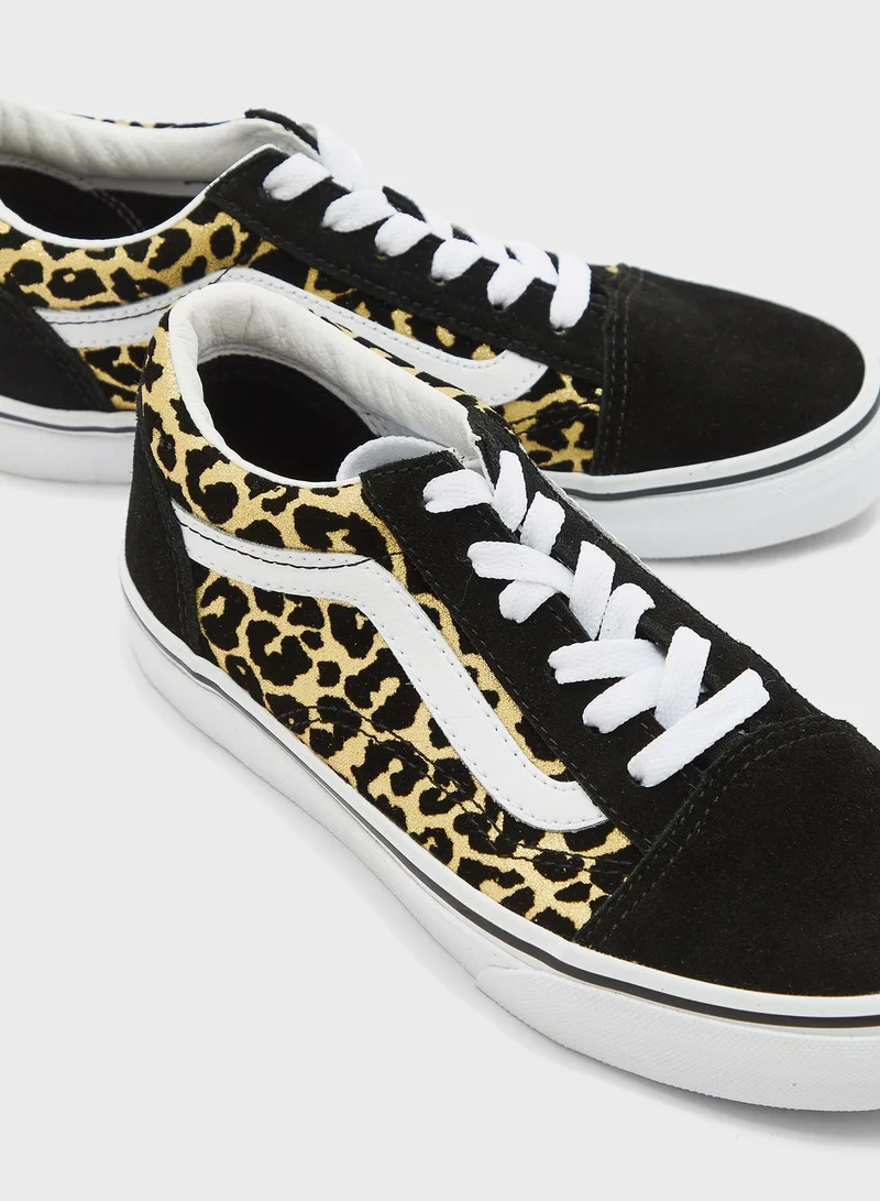 VANS Kids Flocked Leopard Old Skool