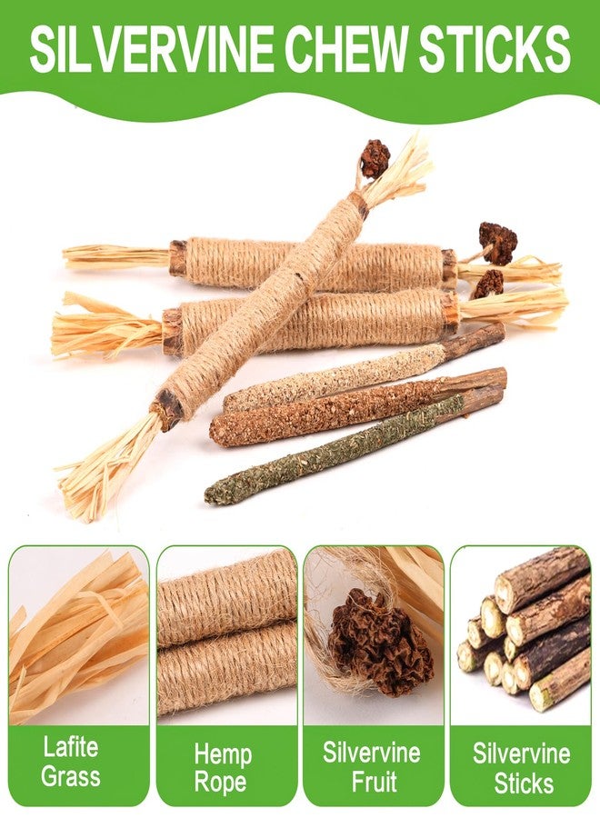 FOIMAS Silvervine Sticks Cat Toys,10pcs Cat Chew Stick Catnip Chew Toy Interactive Cat Toy for Cat Kitten Teeth Cleaning Treat Toys Indoor Outdoor - Image 5