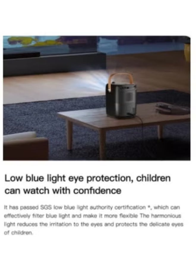 Umiio Umiio A007 Portable Smart Projector – Full HD 1080P Android Projector with 5G WiFi & Bluetooth, Wireless Casting for iOS/Android/Huawei, Compact Home Theater & Outdoor Video Projector – Black - Image 4