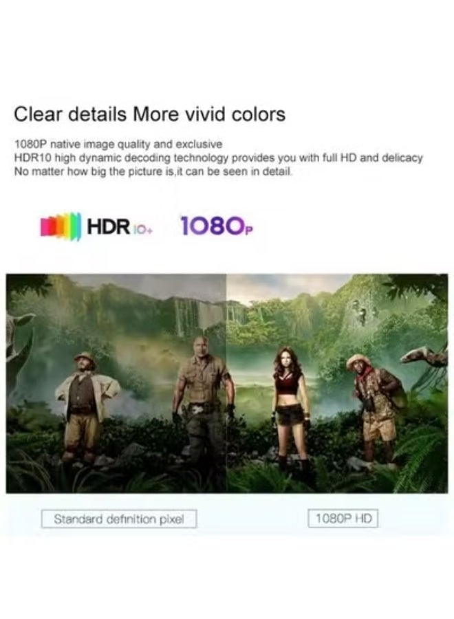 Umiio Umiio A007 Portable Smart Projector – Full HD 1080P Android Projector with 5G WiFi & Bluetooth, Wireless Casting for iOS/Android/Huawei, Compact Home Theater & Outdoor Video Projector – Black - Image 5