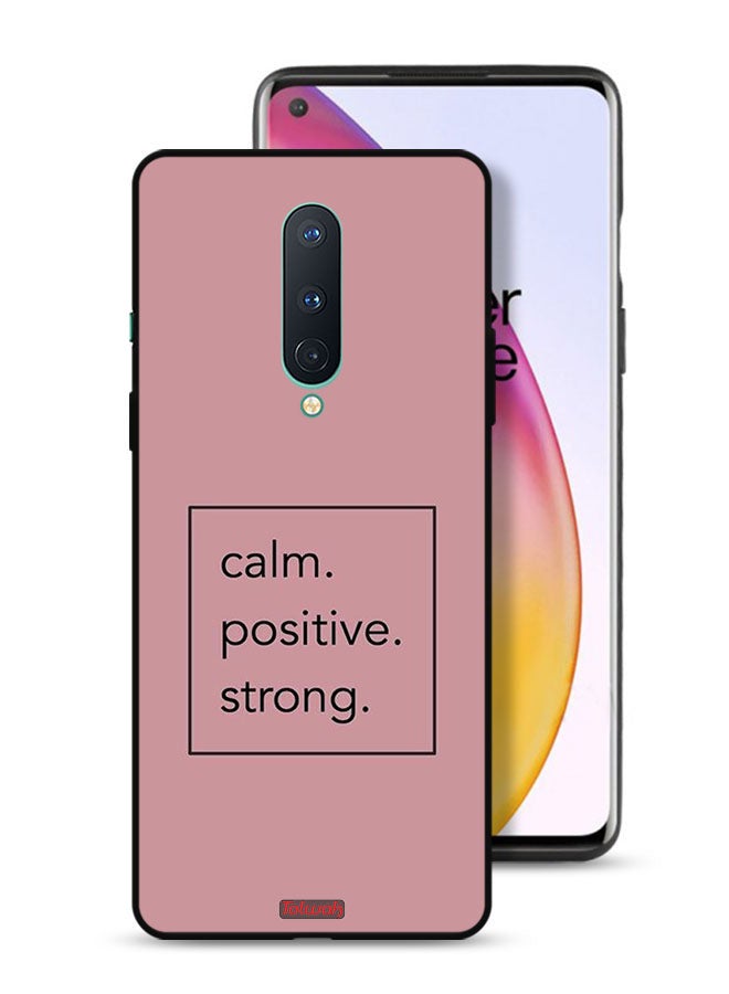 Tolwak OnePlus 8 Protective Case Cover Calm Positive Strong - Image 1