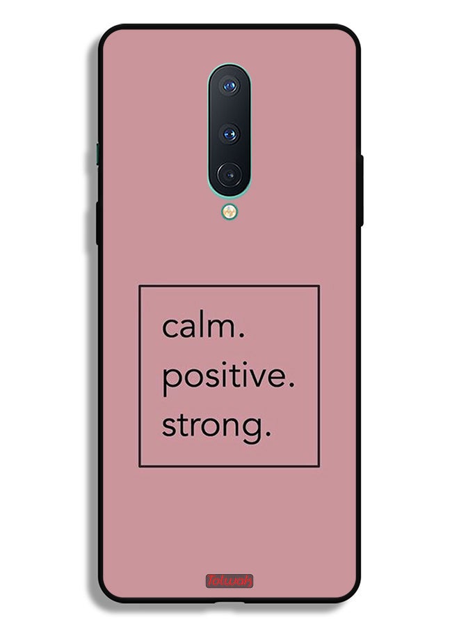 Tolwak OnePlus 8 Protective Case Cover Calm Positive Strong - Image 2