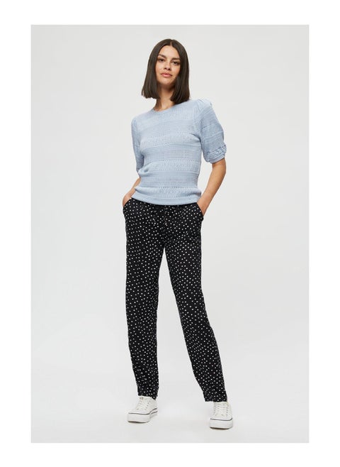 Black Spot Woven Joggers