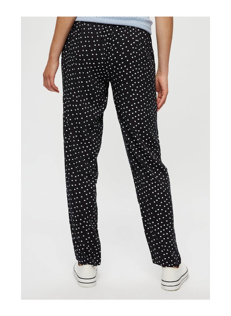 DOROTHY PERKINS - Black Spot Woven Joggers - Image 1