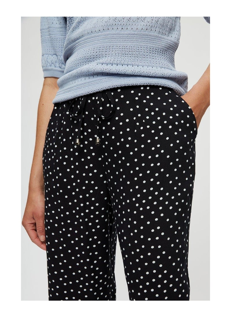 DOROTHY PERKINS - Black Spot Woven Joggers - Image 1
