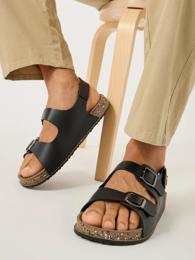 ستايلي صنادل ستيلي بحزام للكاحل ونعل سميك