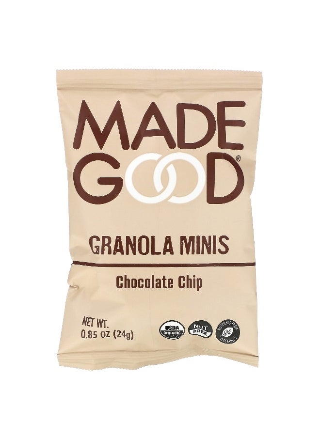 MADE GOOD MadeGood, Granola Minis, Chocolate Chip, 5 Packs, 0.85 oz (24 g) Each  - Image 3
