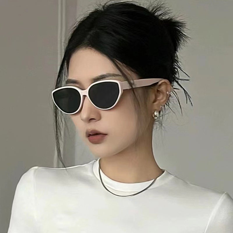 2024 new cat's eye sunglasses women's polarized sunglasses face small sunscreen UV protection live generation wholesale - Image 2