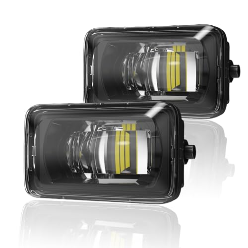 wideep Premium LED Fog Light Assemblies For F150 2015-2020 Ford and 17-19 F250/F350/F450 Super Duty, White Light Fog Lamp Assembly Kit, Plug and Play Anti-fog IP67 DC 12V, 2Pcs, JL3Z-7222-D - Image 1